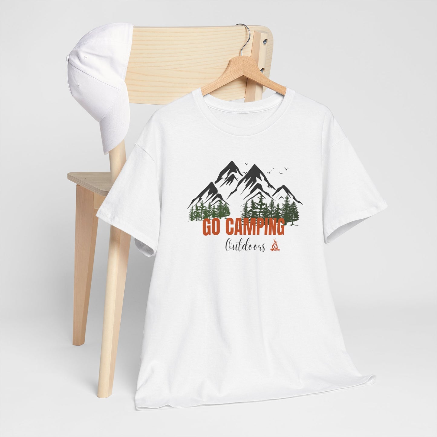 Go Camping Outdoors Unisex Heavy Cotton Tee