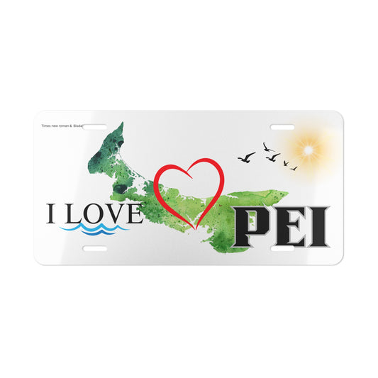 I Love PEI / Vanity Plate