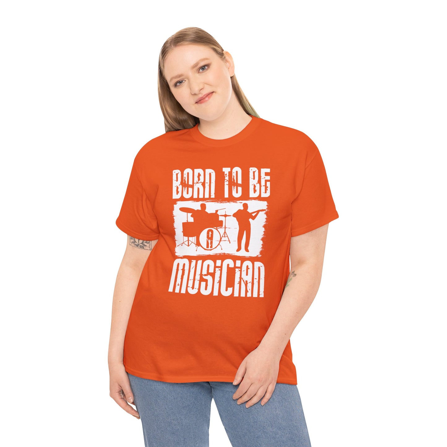 Born to be a Musician Unisex Heavy Cotton Tee