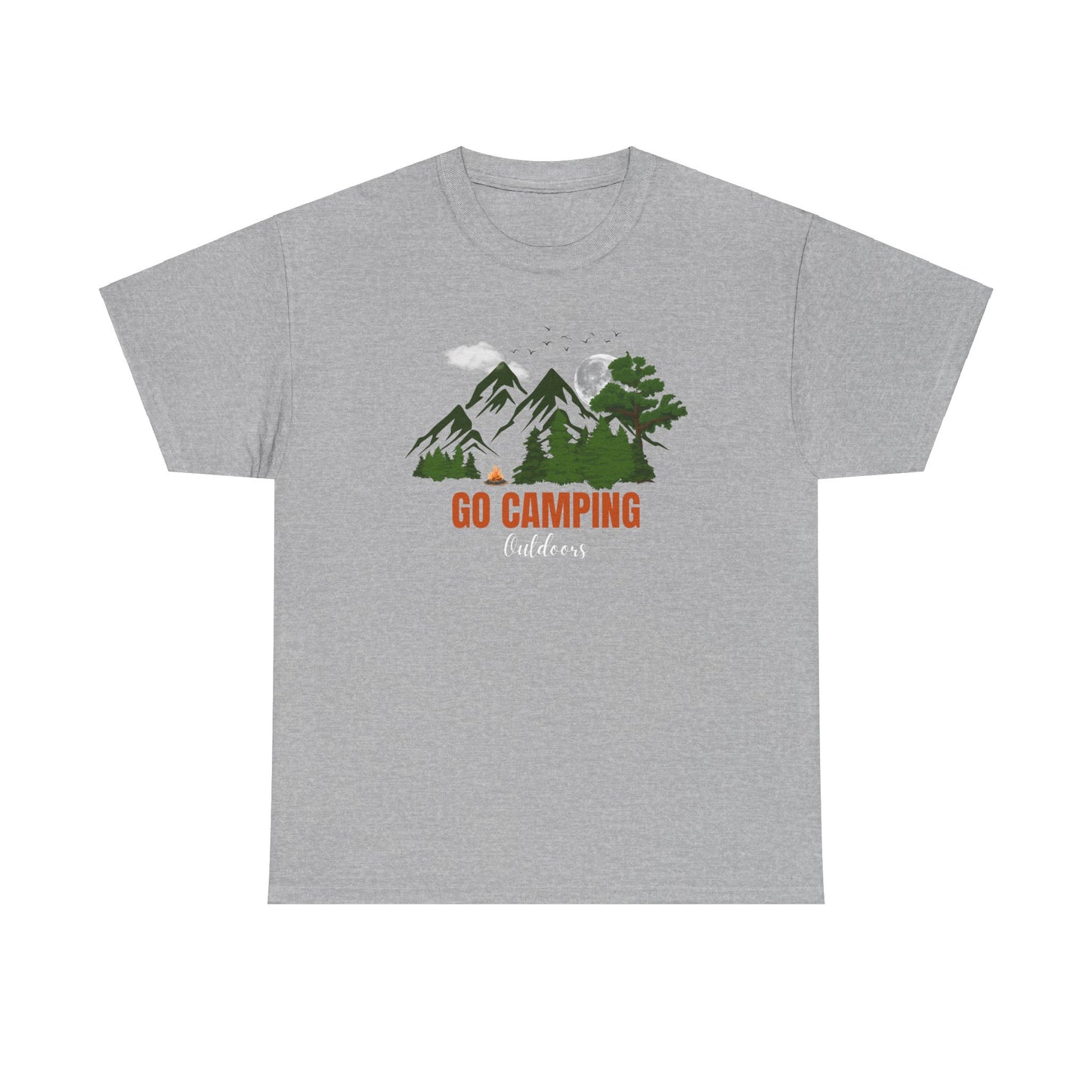 Go Camping Outdoors Unisex Heavy Cotton Tee