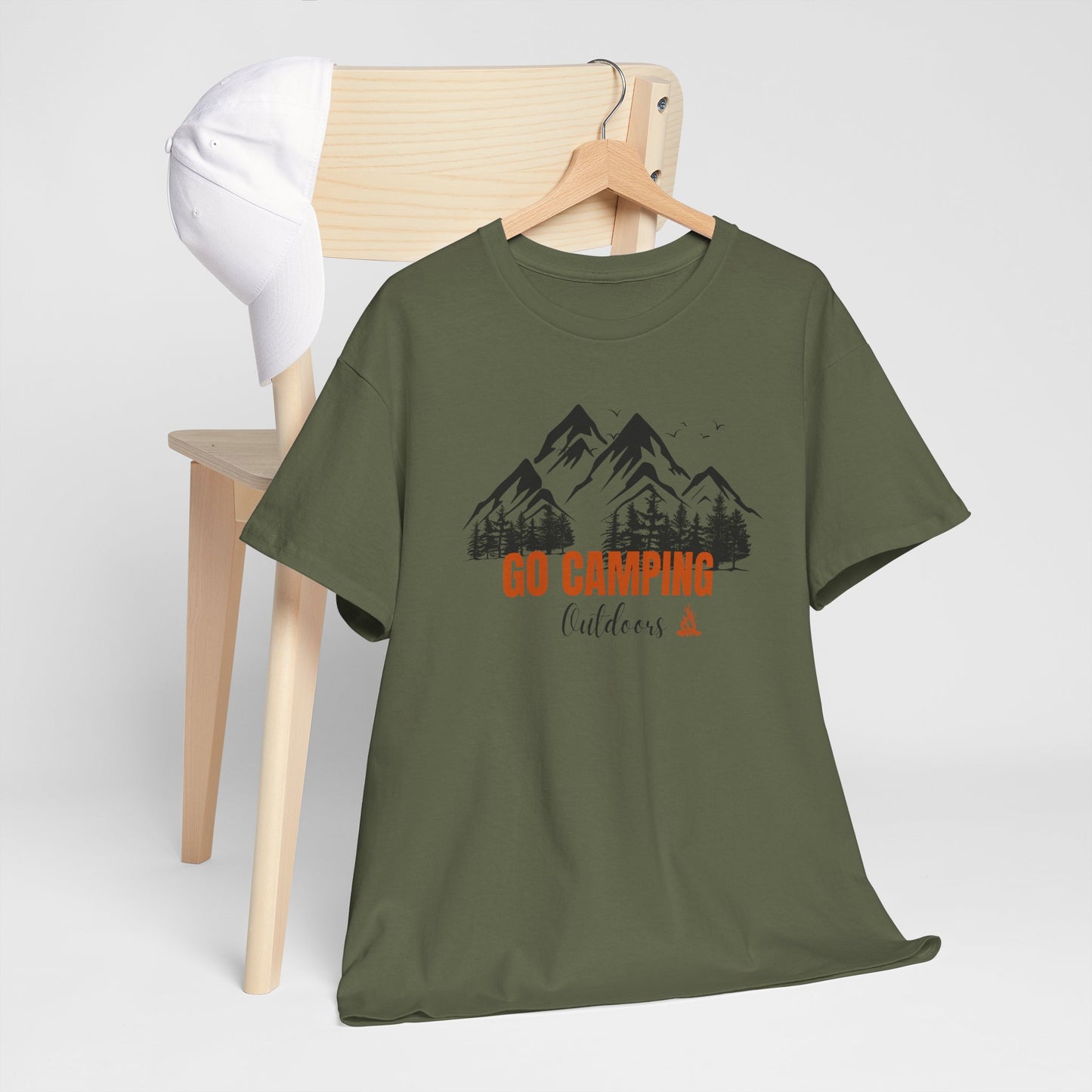 Go Camping Outdoors Unisex Heavy Cotton Tee