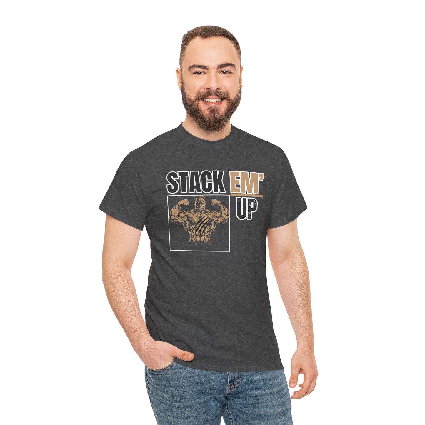 Stack Em Up Unisex Heavy Cotton Tee