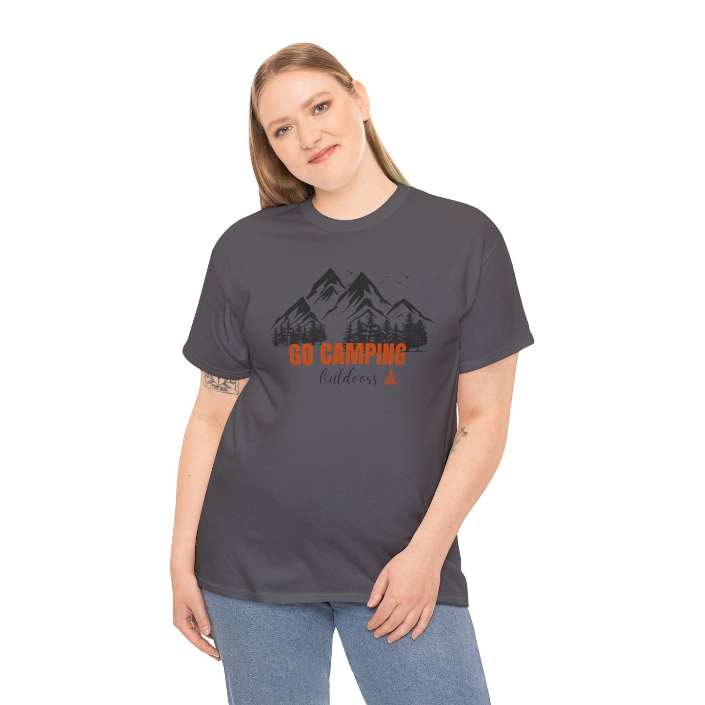 Go Camping Outdoors Unisex Heavy Cotton Tee