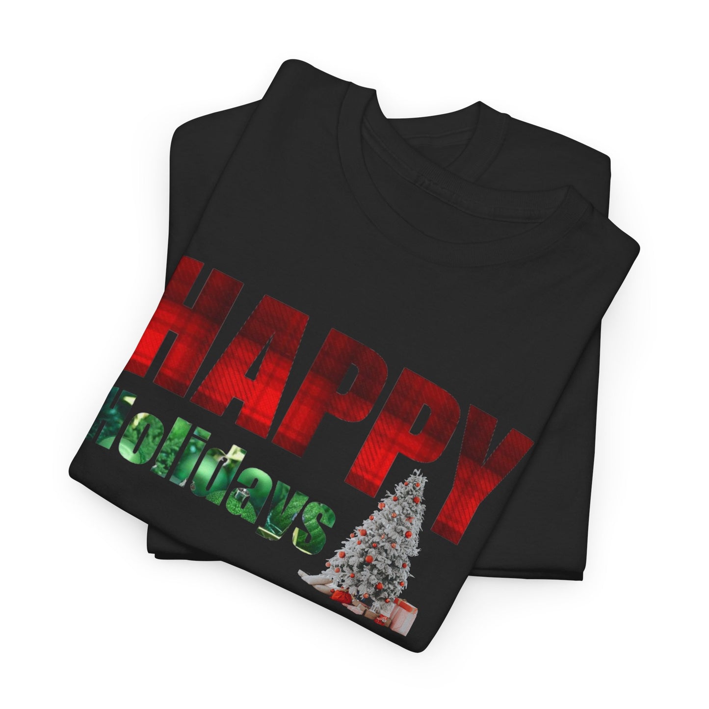 Happy Holidays Unisex Heavy Cotton Tee