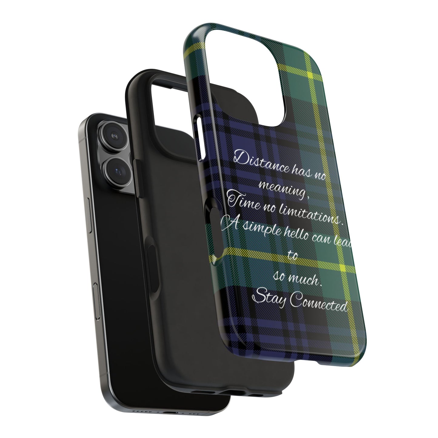 Green plaid version / Tough Phone Cases