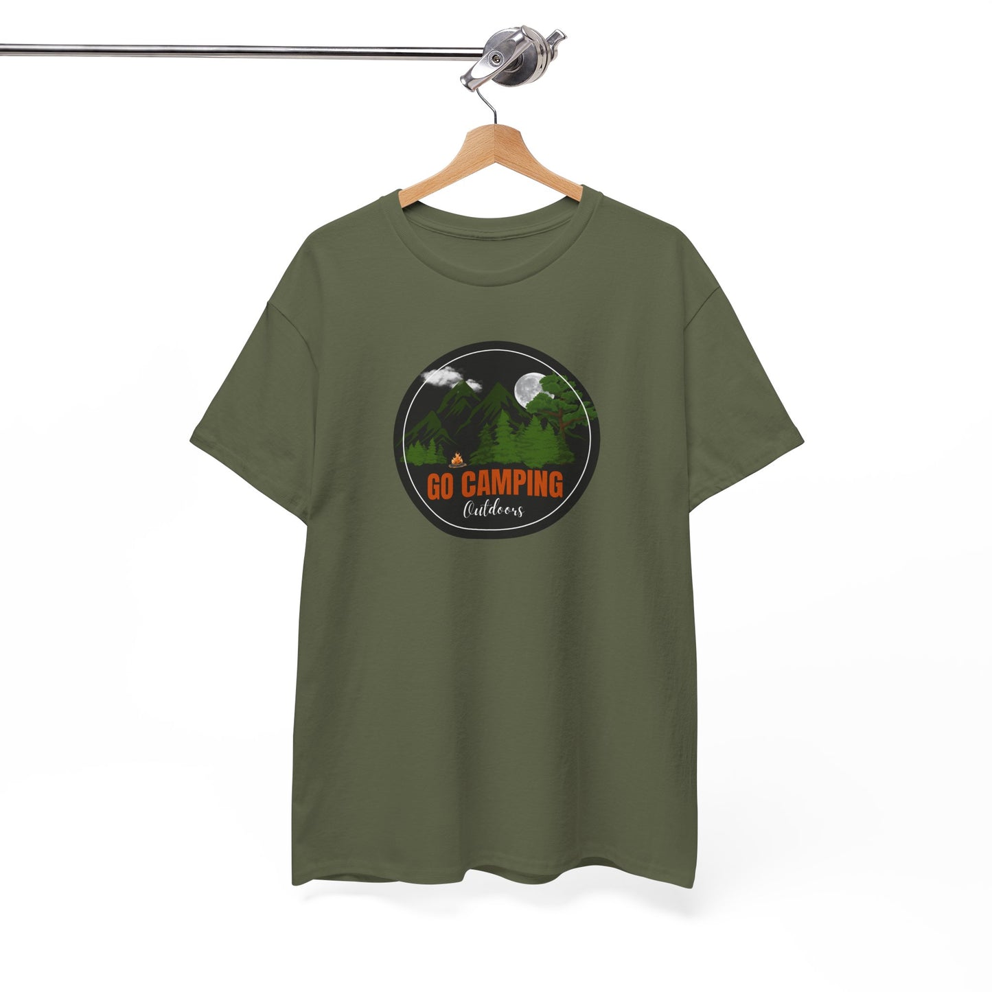 Go Camping Outdoors Unisex Heavy Cotton Tee