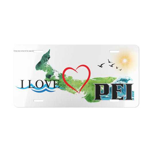 I Love PEI / Vanity Plate