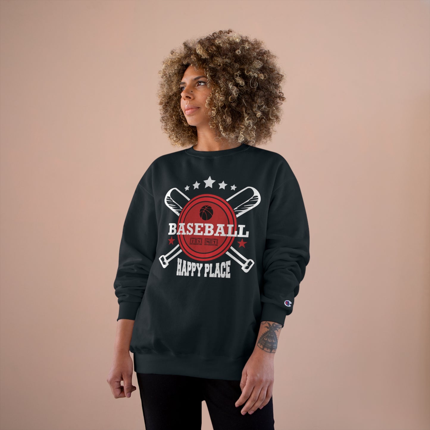 Baseball is my Happy Place / Champion Sweatshirt