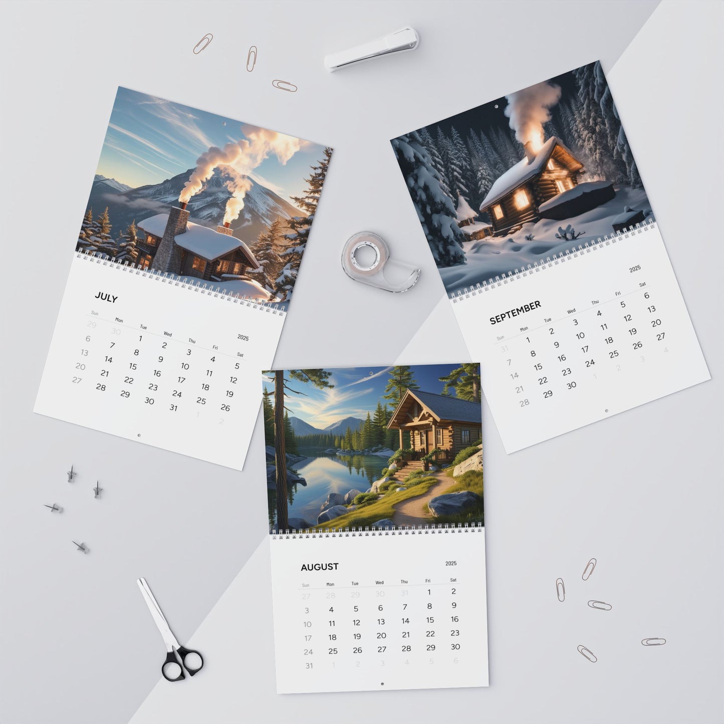 Cozy Cabin / Wall Calendars (2025)