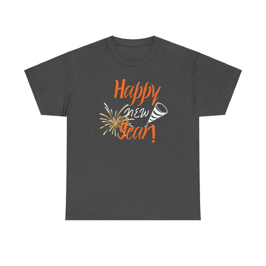 Happy New Year Unisex Heavy Cotton Tee