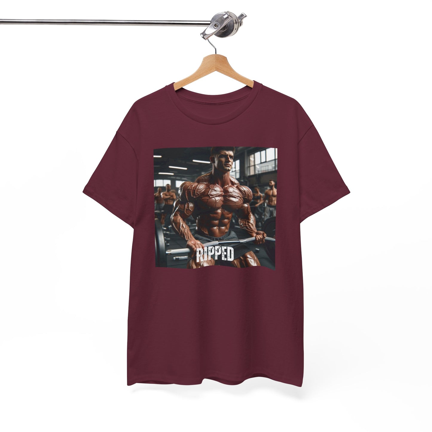 "Ripped" bodybuilding design Unisex Heavy Cotton Tee