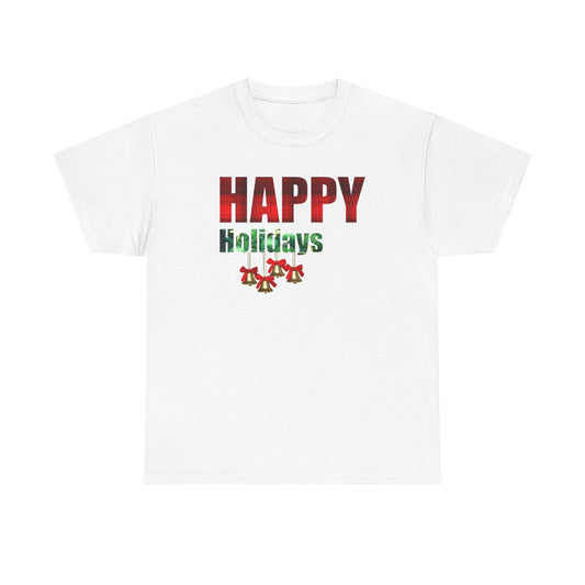 Happy Holidays Unisex Heavy Cotton Tee