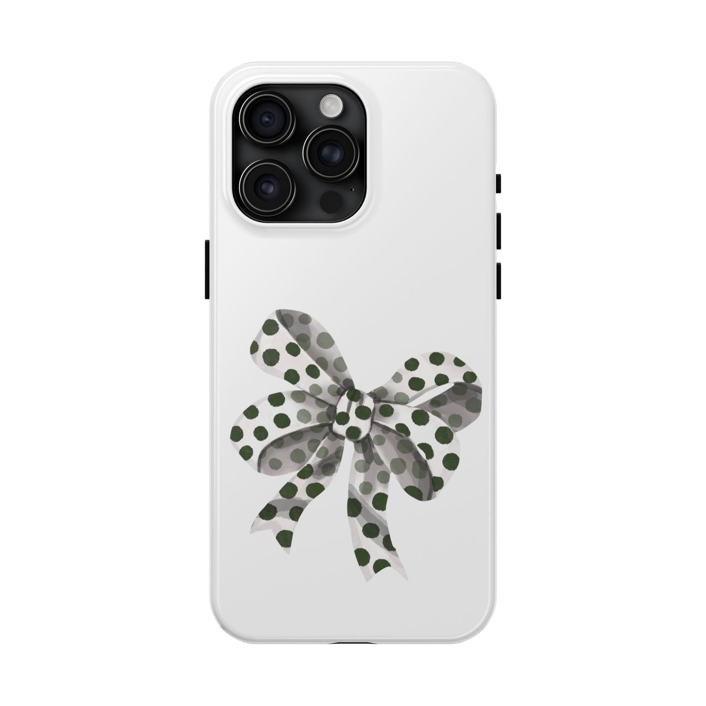 Polka dot bow / Tough Phone Cases