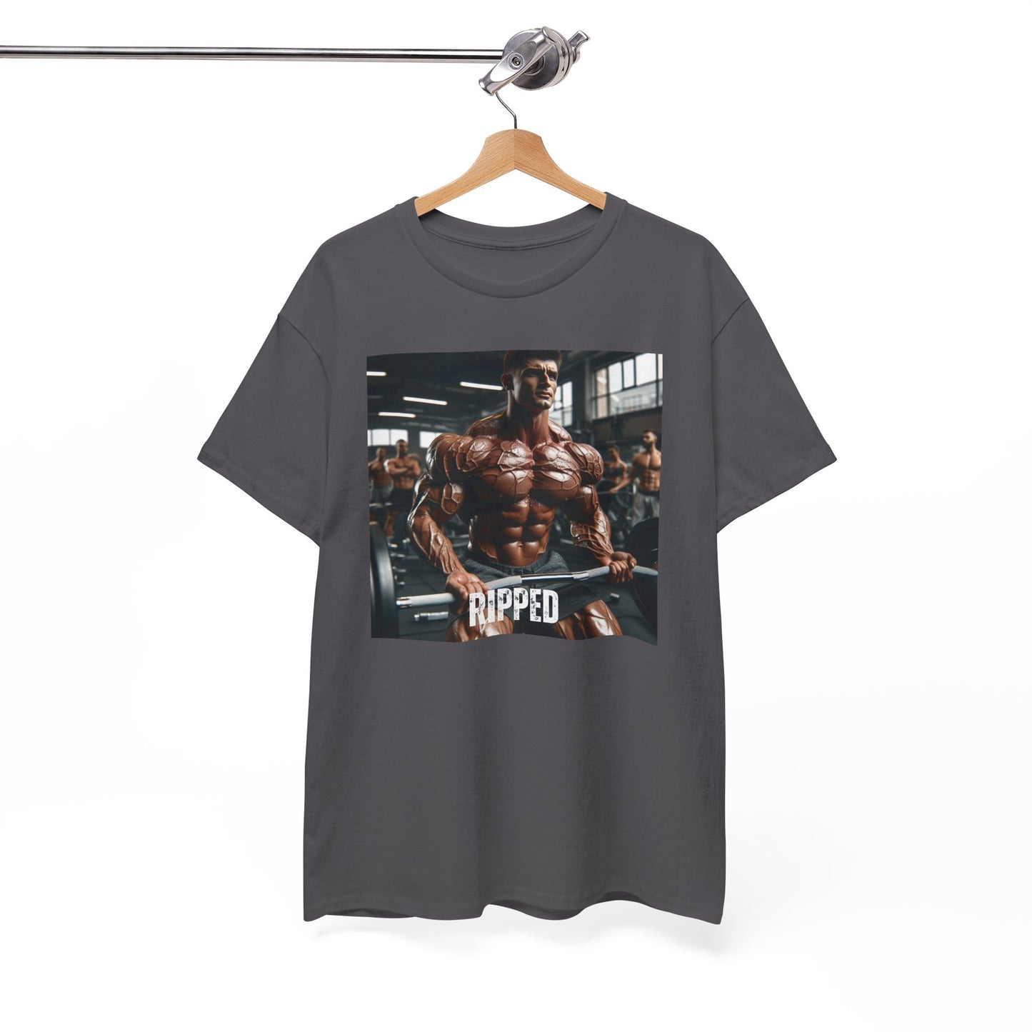 "Ripped" bodybuilding design Unisex Heavy Cotton Tee