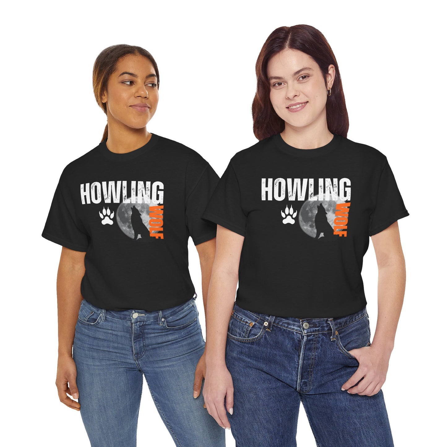 Howling Wolf Unisex Heavy Cotton Tee