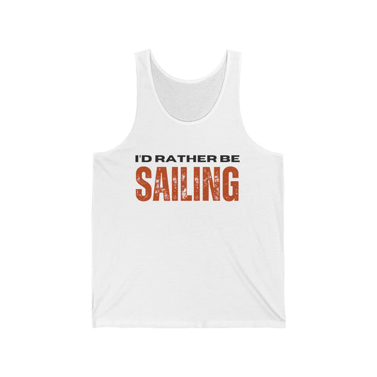 I'd rather be sailing / Unisex Jersey Tank