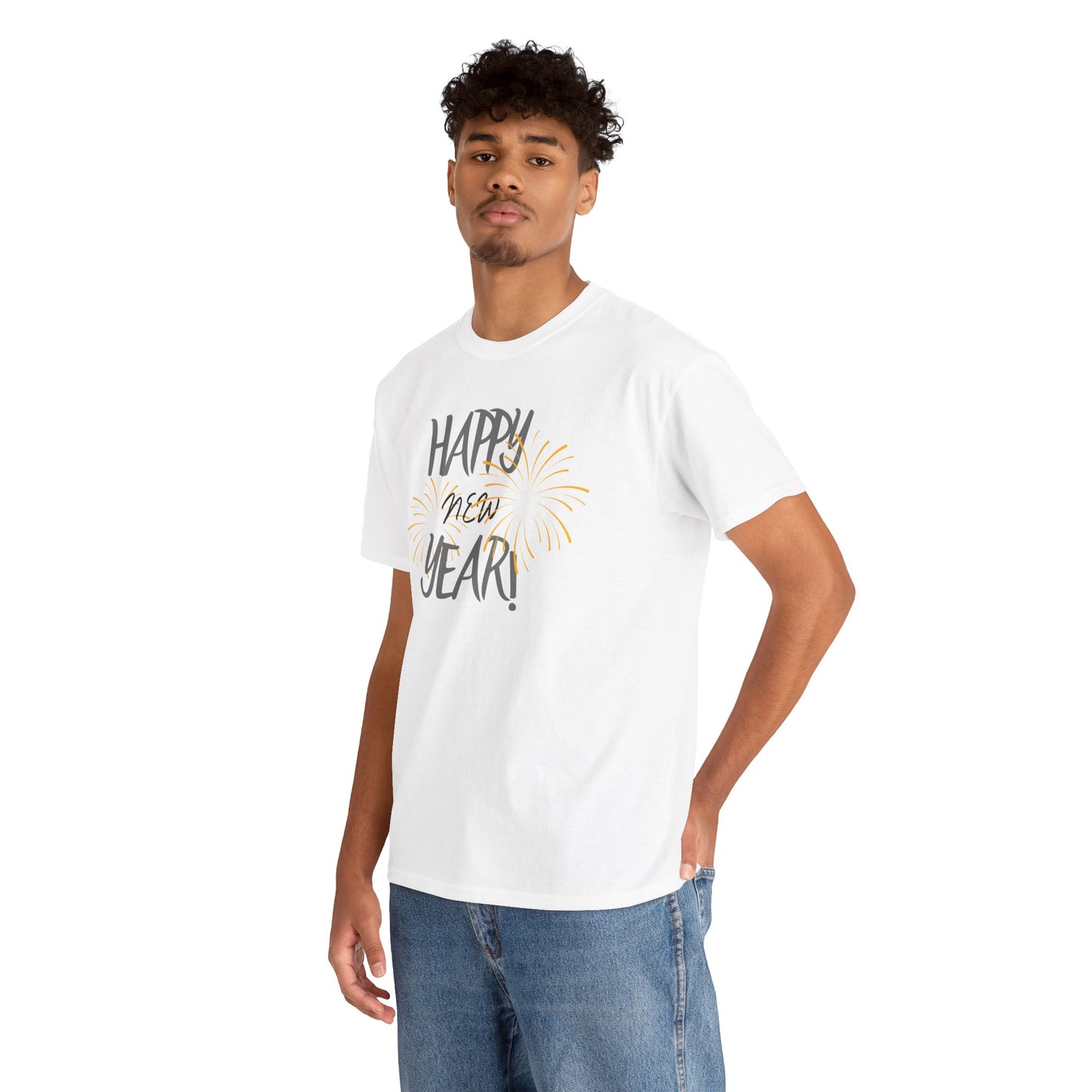 Happy New Year Unisex Heavy Cotton Tee