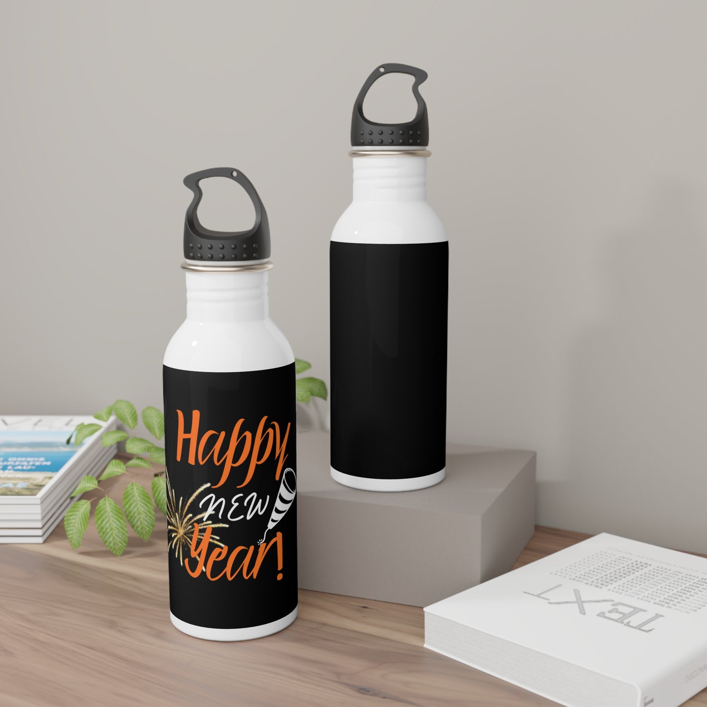 Happy New Years / Stainless Steel Water Bottle