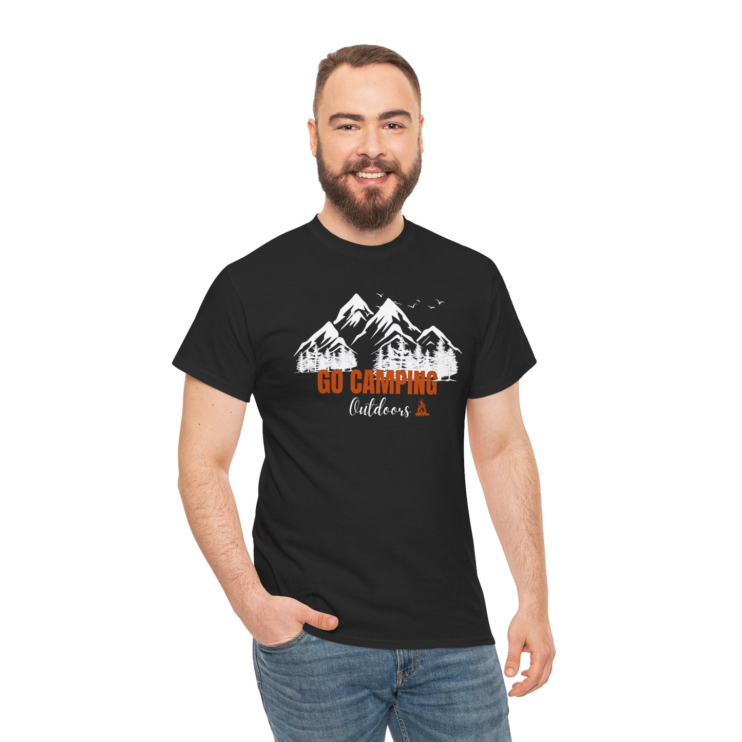 Go Camping Outdoors Unisex Heavy Cotton Tee