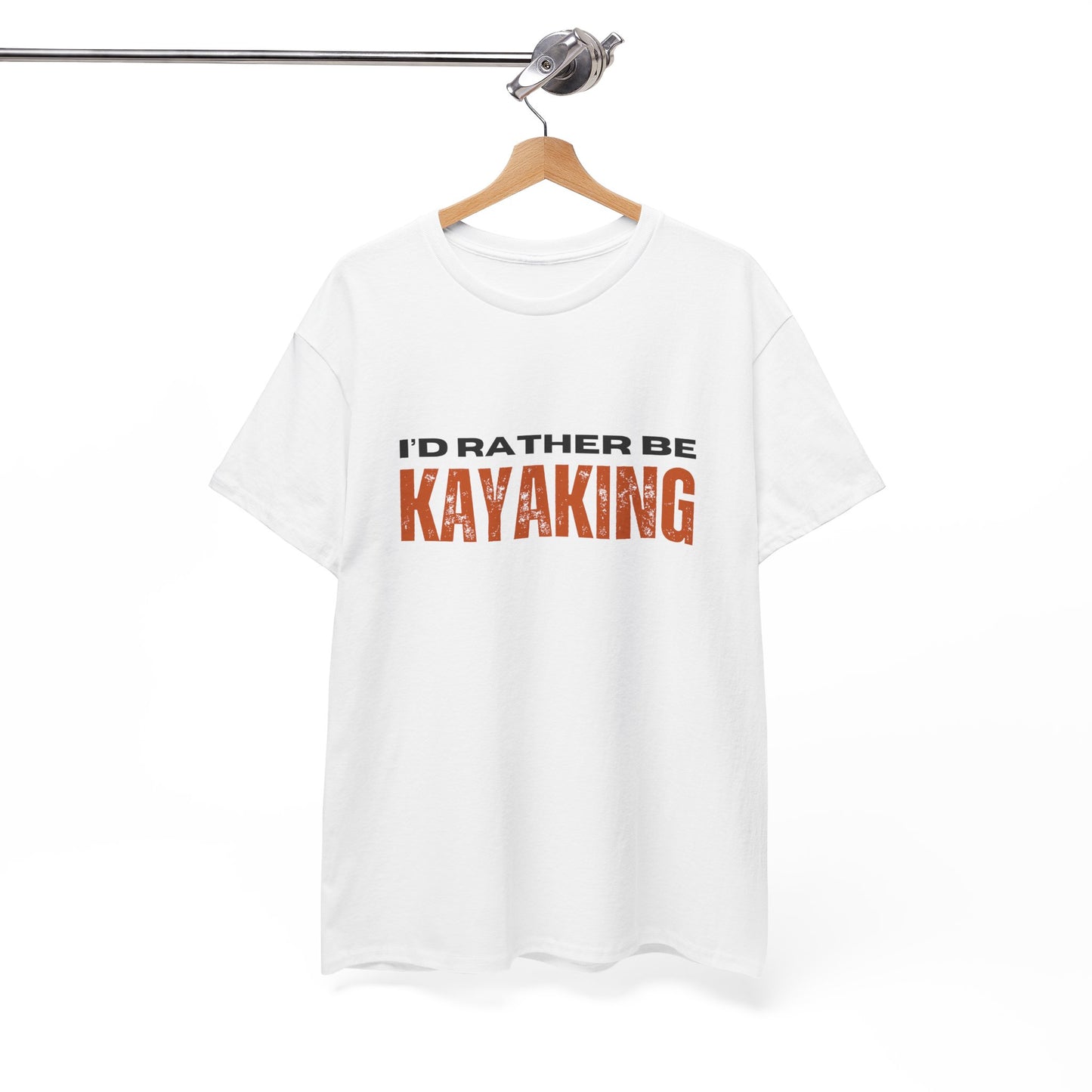 I'd Rather Be Kayaking Unisex Heavy Cotton Tee