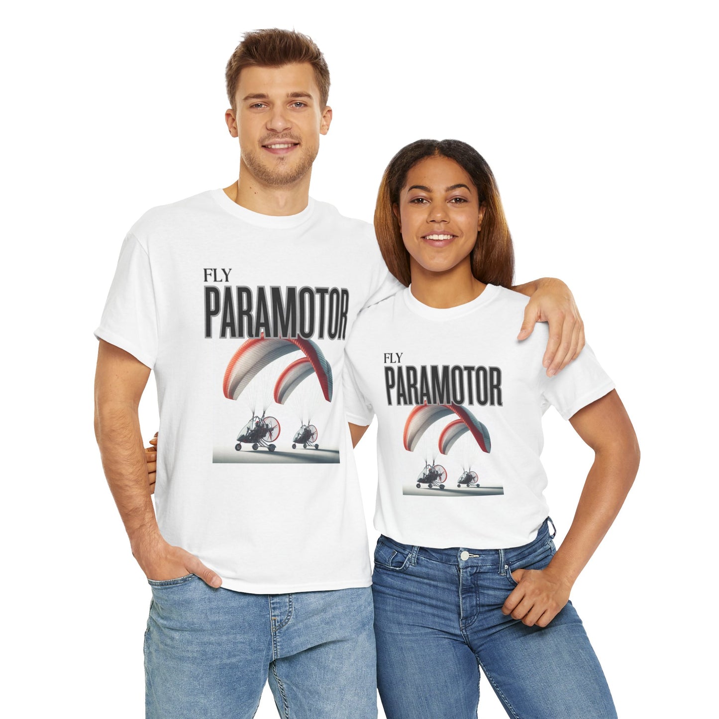 Fly Paramotor Unisex Heavy Cotton Tee
