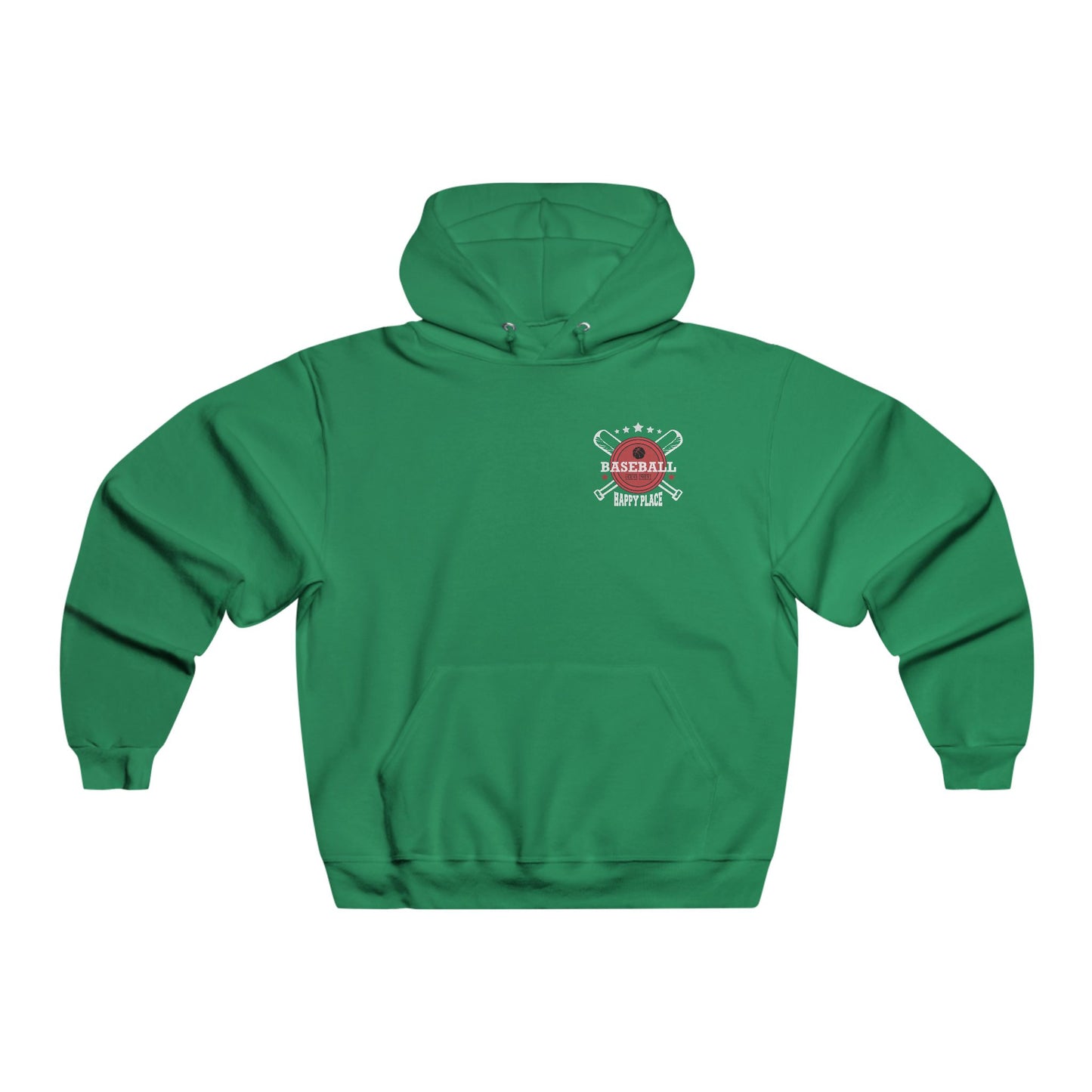 Baseball is my happy place / Men's NUBLEND® Hooded Sweatshirt