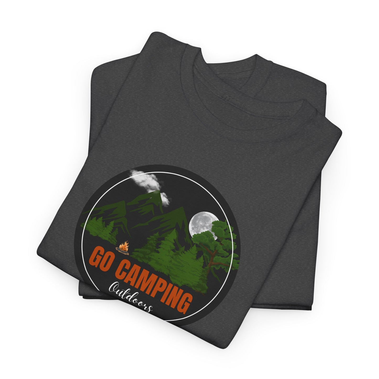 Go Camping Outdoors Unisex Heavy Cotton Tee