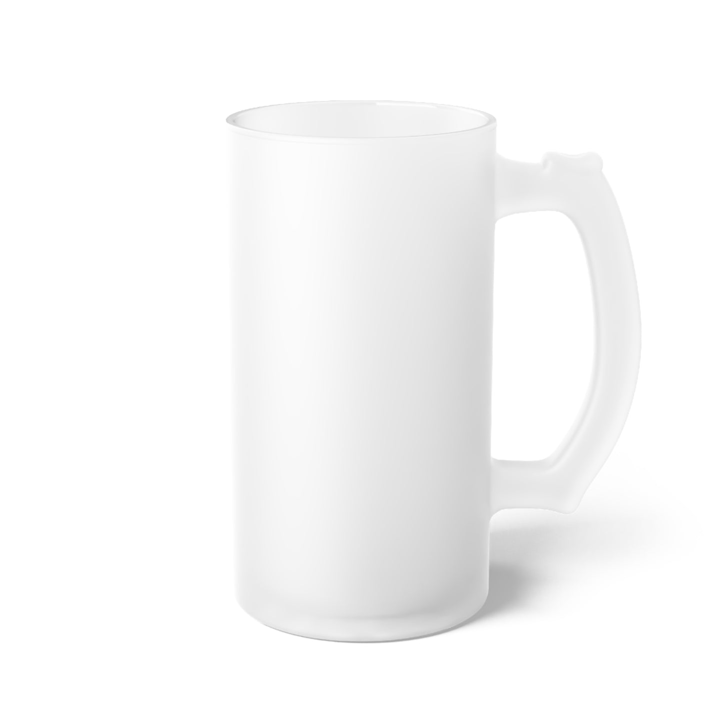 50 and Loving It /  Frosted Glass Beer Mug 16 oz