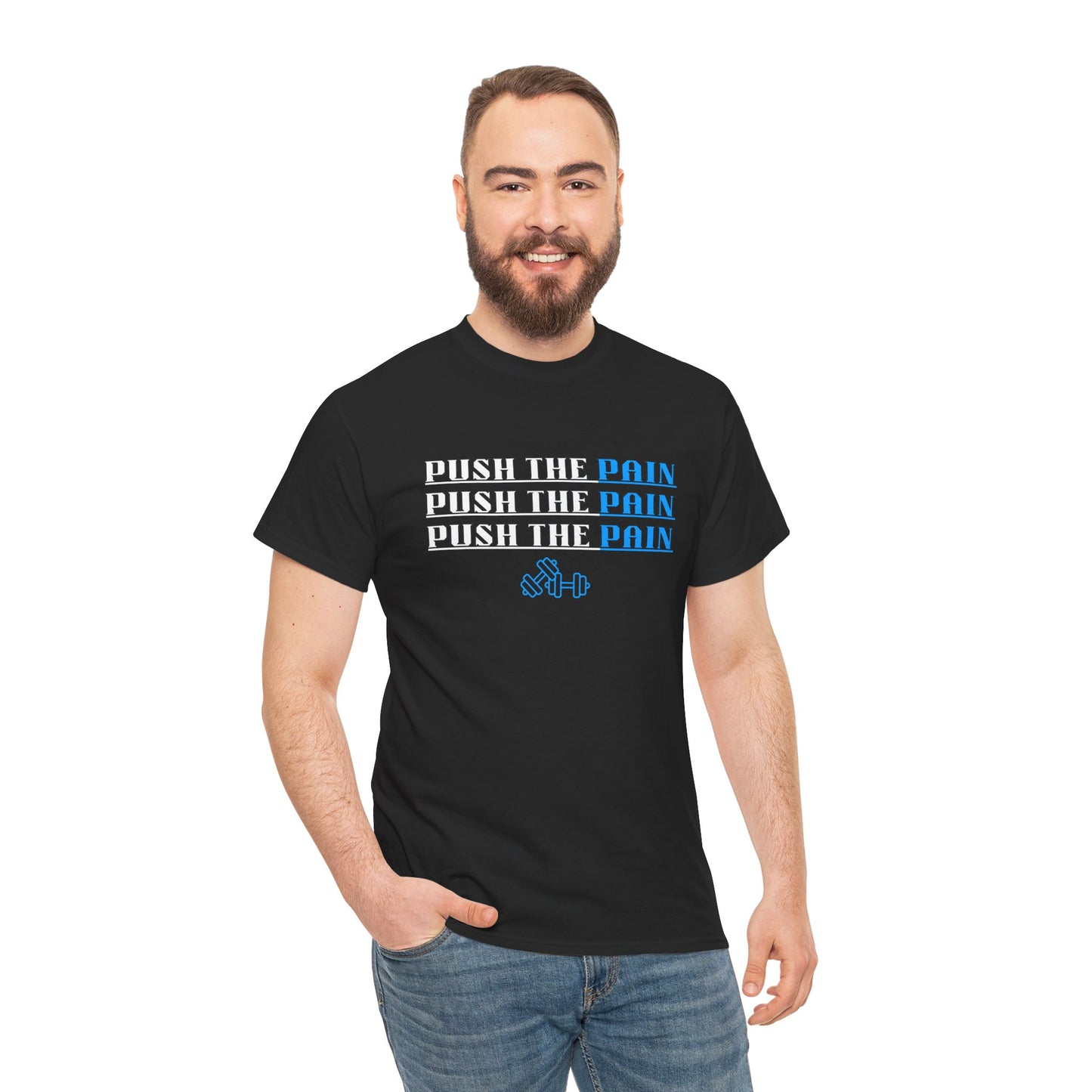 Push the Pain Unisex Heavy Cotton Tee