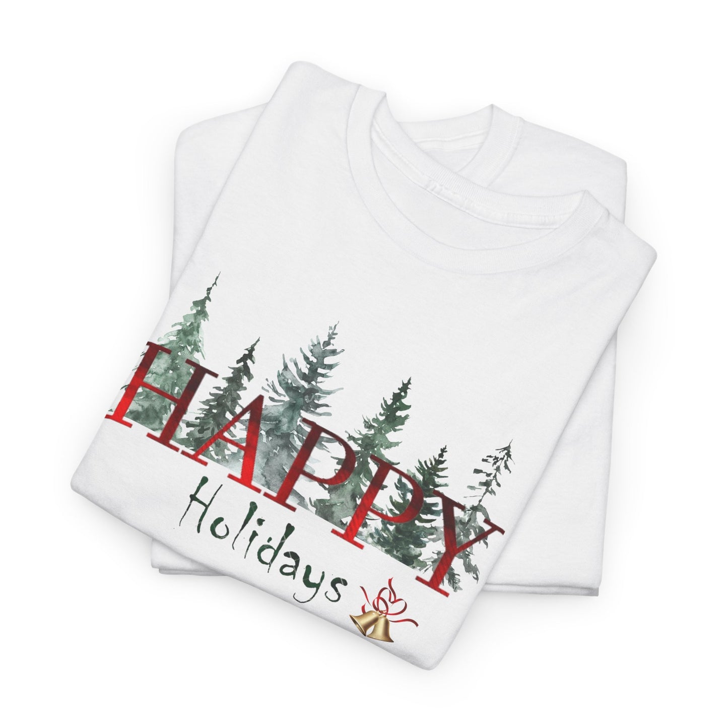 Happy Holidays Unisex Heavy Cotton Tee