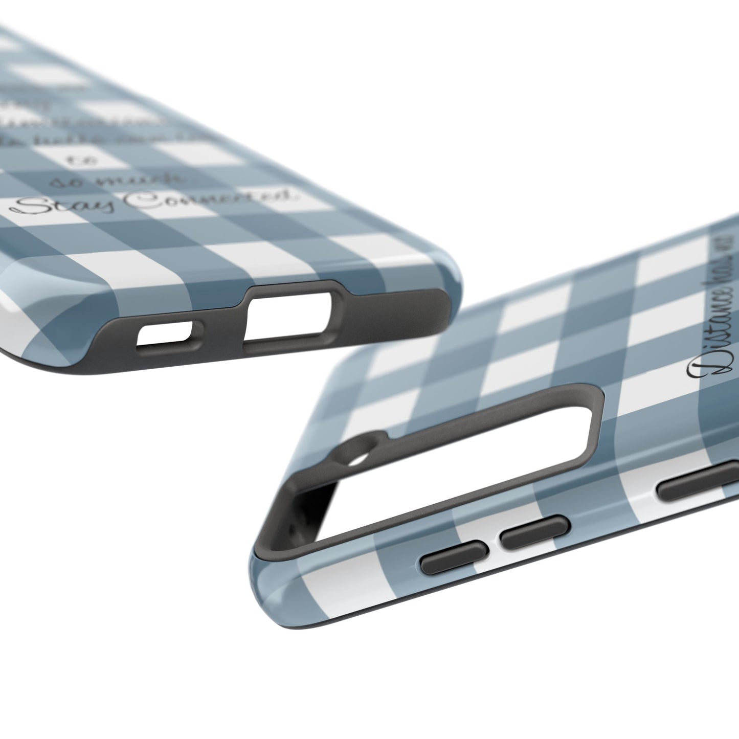 Blue checkered / Tough Phone Cases