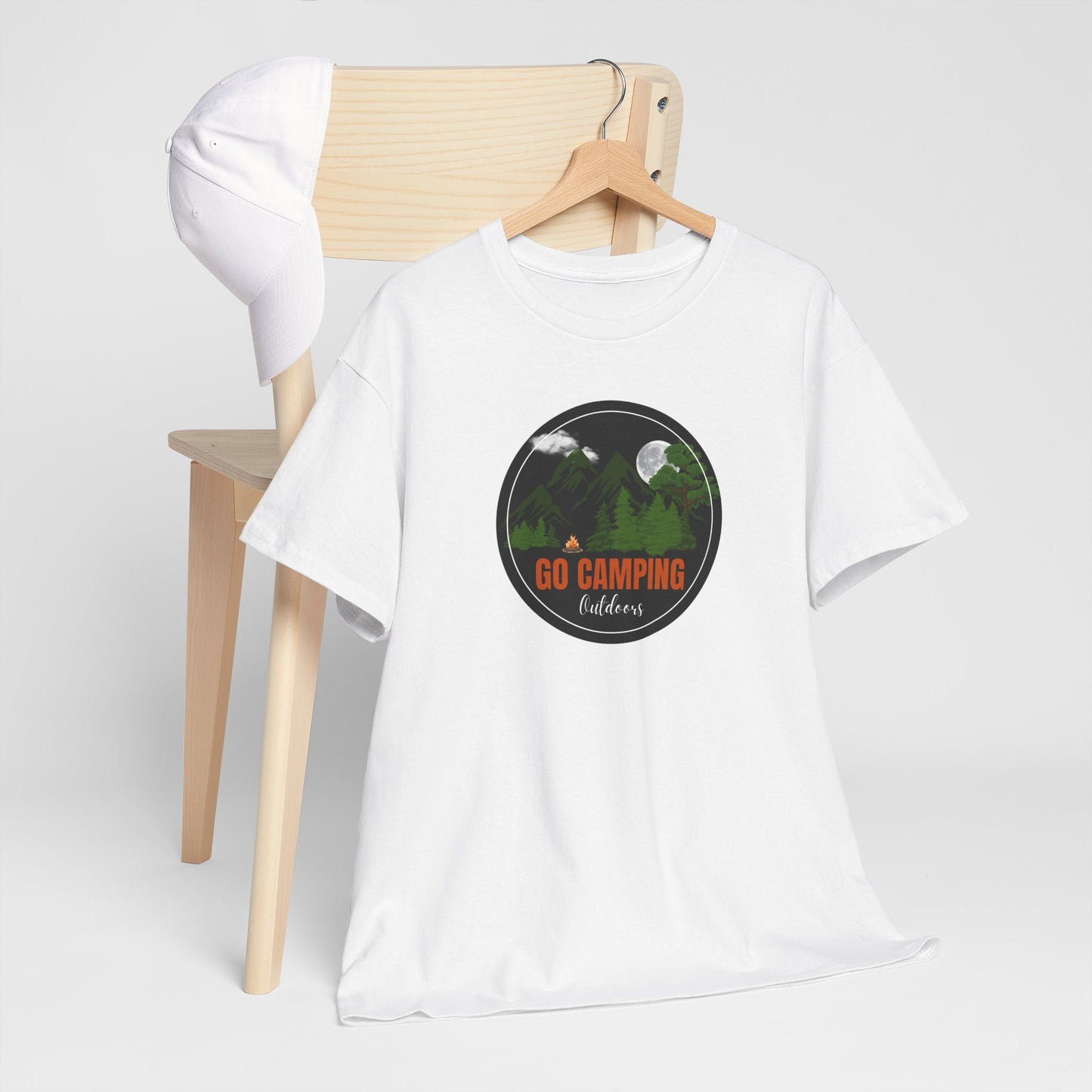 Go Camping Outdoors Unisex Heavy Cotton Tee