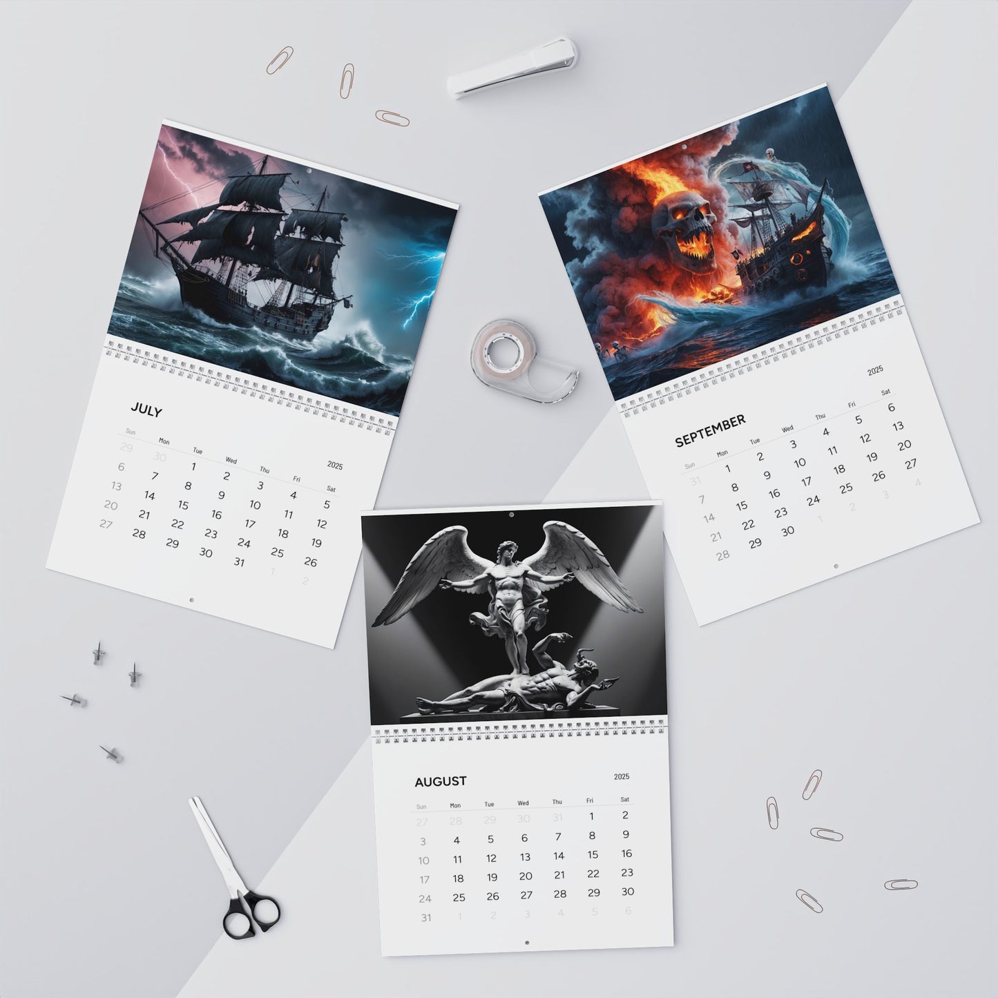 Beautiful AI Creations 1 / Wall Calendars (2025)