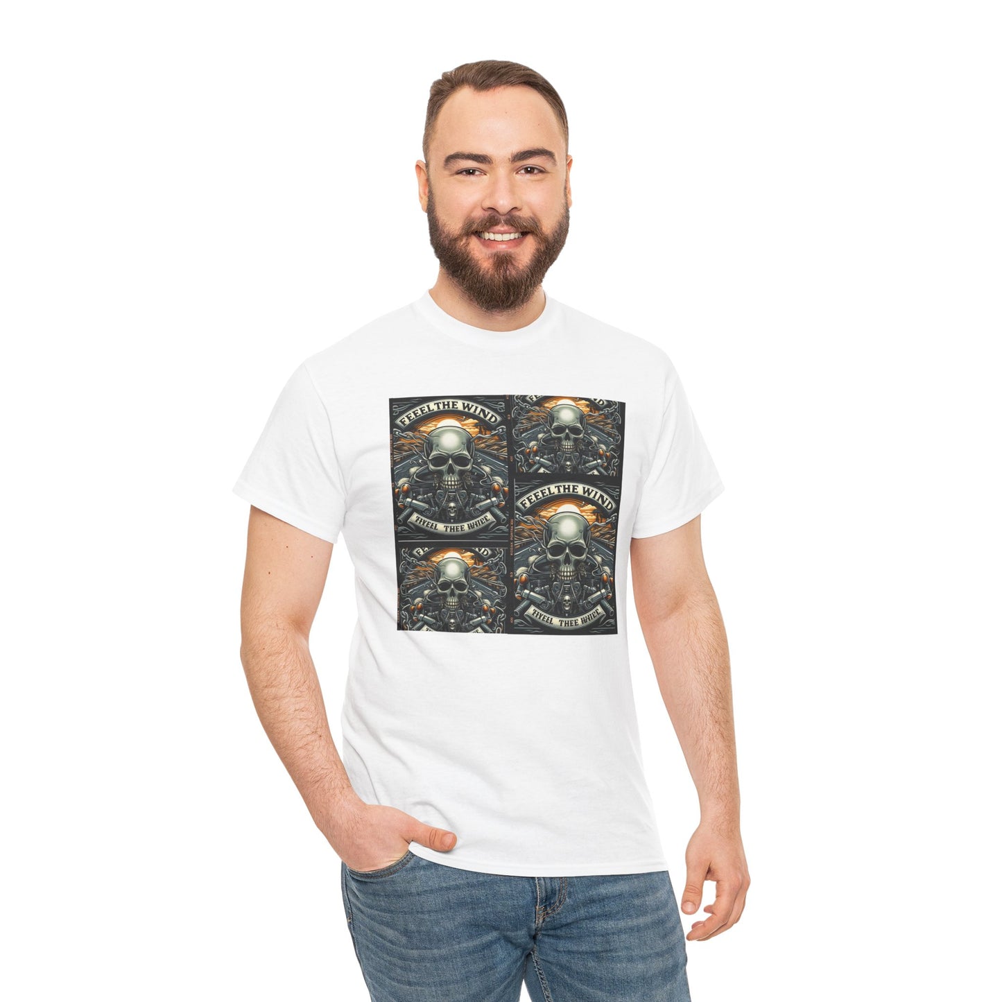 Feel the wind Unisex Heavy Cotton Tee