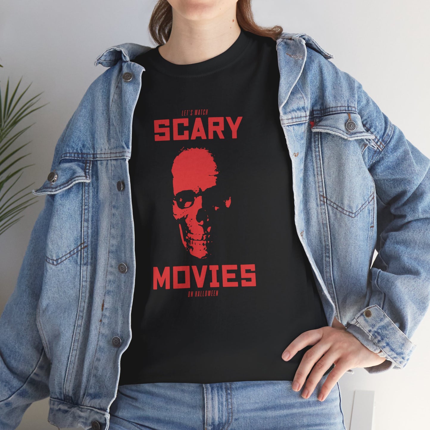 Scary movies / Halloween Unisex Heavy Cotton Tee