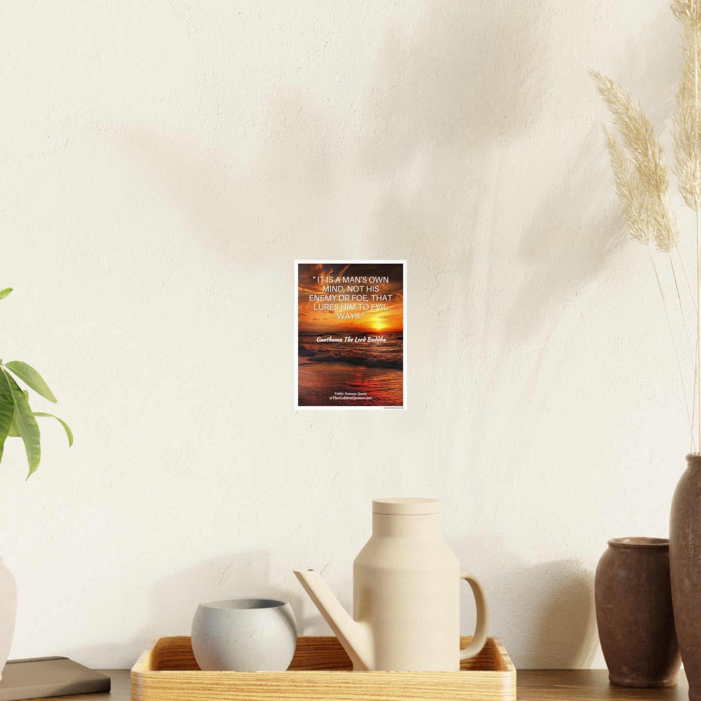 It's a mans own mind quote / Photo Art Paper Posters