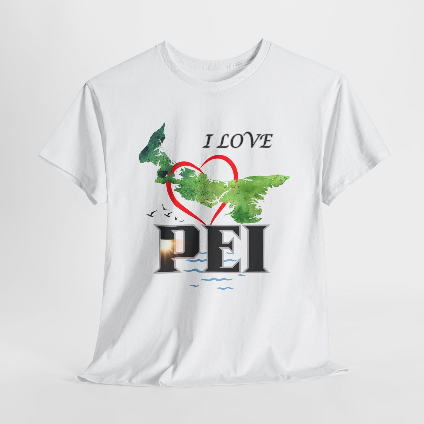 I Love PEI / Canada Unisex Heavy Cotton Tee