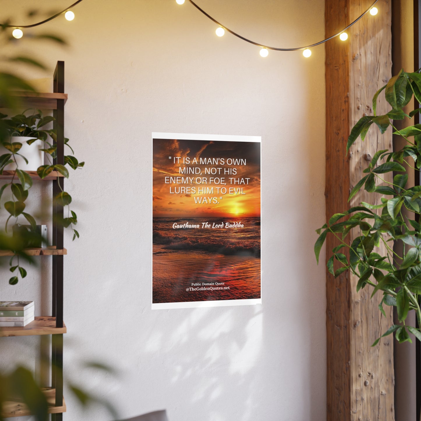 It's a mans own mind quote / Photo Art Paper Posters