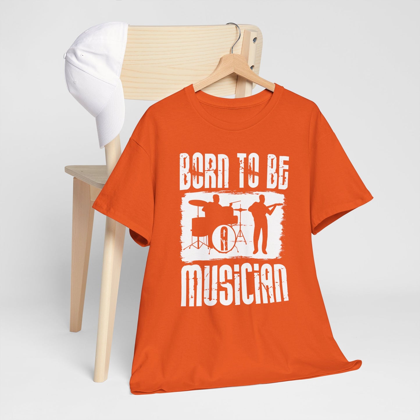 Born to be a Musician Unisex Heavy Cotton Tee