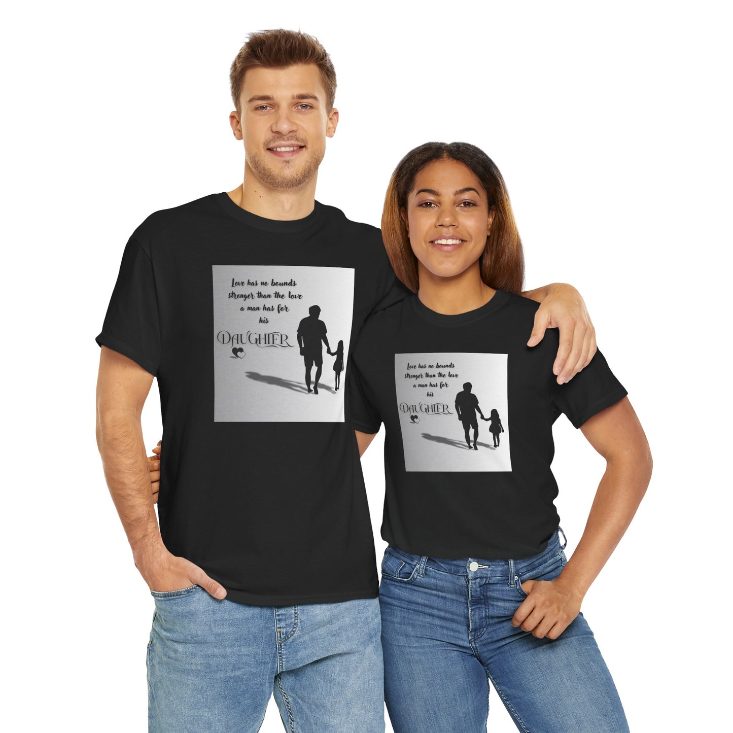 Father / Daughter quote Unisex Heavy Cotton Tee