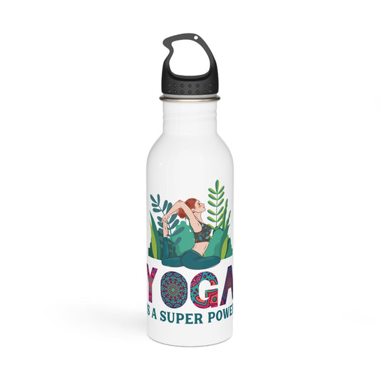 Yoga is a Super Power / Stainless Steel Water Bottle