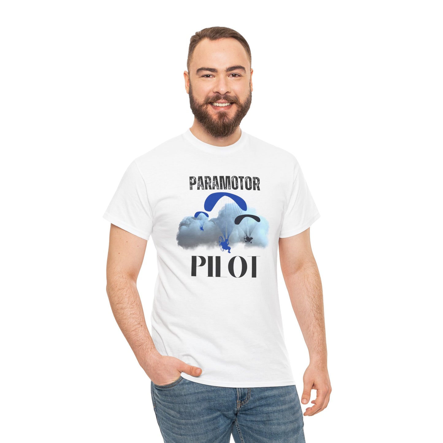 Paramotor Pilot Unisex Heavy Cotton Tee