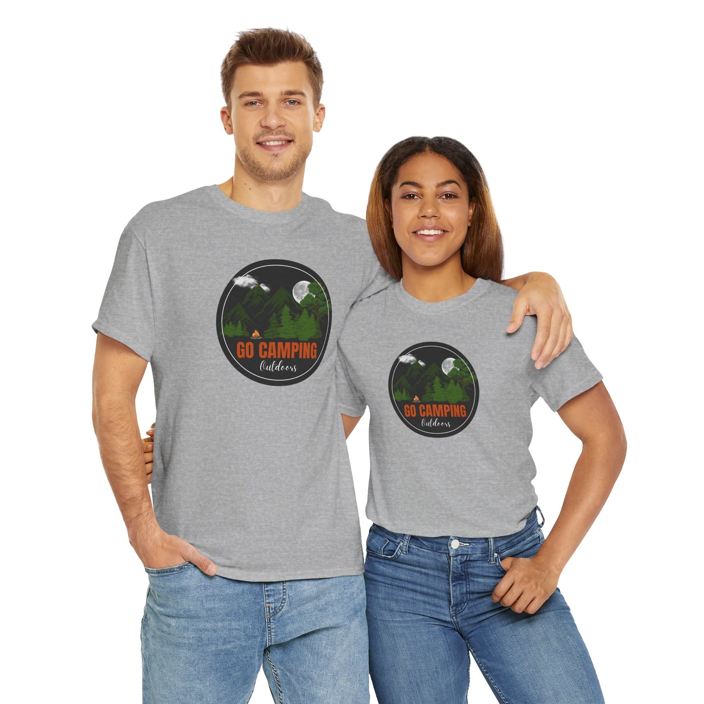 Go Camping Outdoors Unisex Heavy Cotton Tee