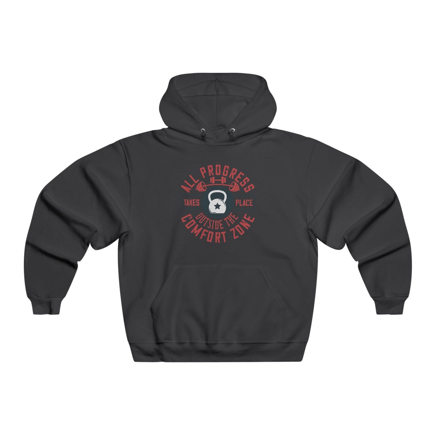 All progress takes place outside the comfort zone / Men's NUBLEND® Hooded Sweatshirt