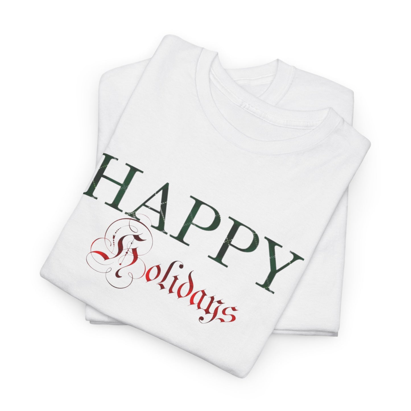 Happy Holidays Unisex Heavy Cotton Tee