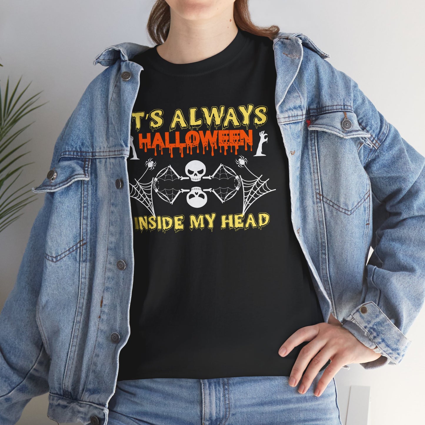 It's always halloween inside my head / Halloween Unisex Heavy Cotton Tee