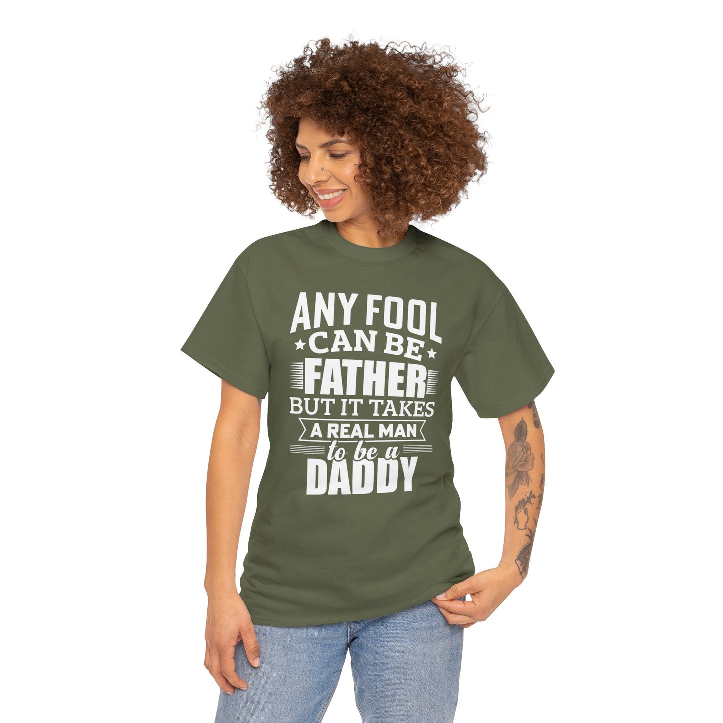 Father Quote Unisex Heavy Cotton Tee