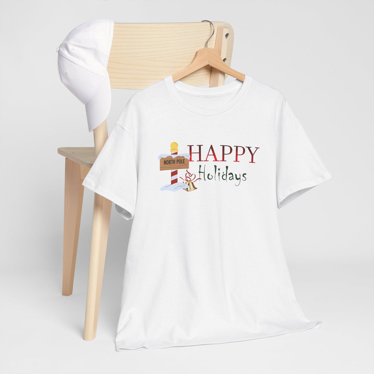 Happy Holidays Unisex Heavy Cotton Tee