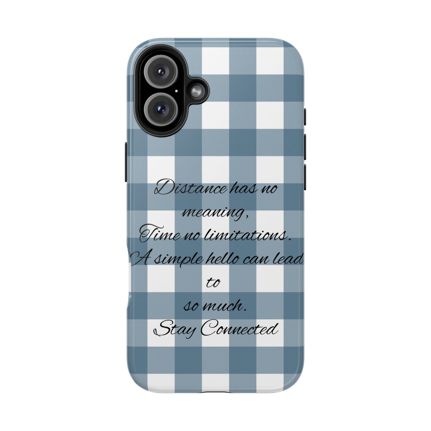 Blue checkered / Tough Phone Cases