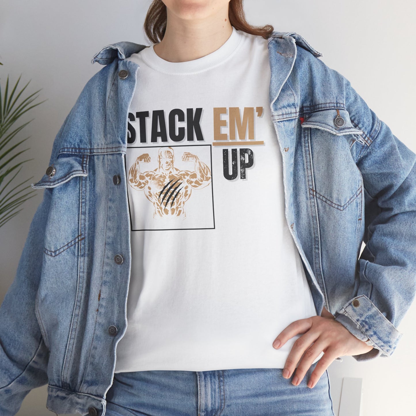 Stack Em Up  Unisex Heavy Cotton Tee